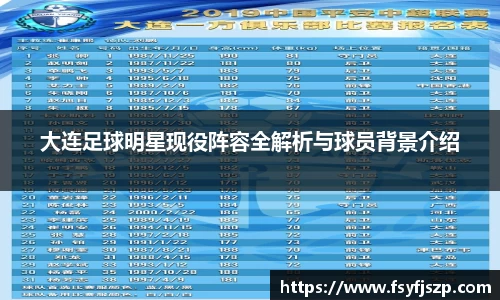 大连足球明星现役阵容全解析与球员背景介绍