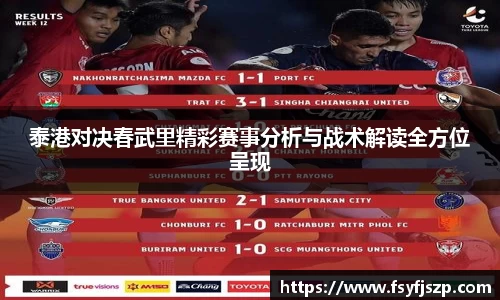 泰港对决春武里精彩赛事分析与战术解读全方位呈现